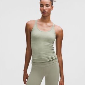 Lululemon Ebb to Street Tank Top - Fog Green - Size 8